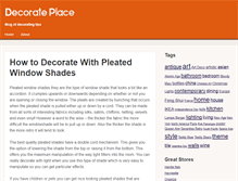 Tablet Screenshot of decorateplace.com